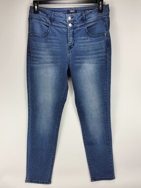 Curve Appeal Total Control Skinny Stretch Taper Jeans Women 10/30 Classic Dainty